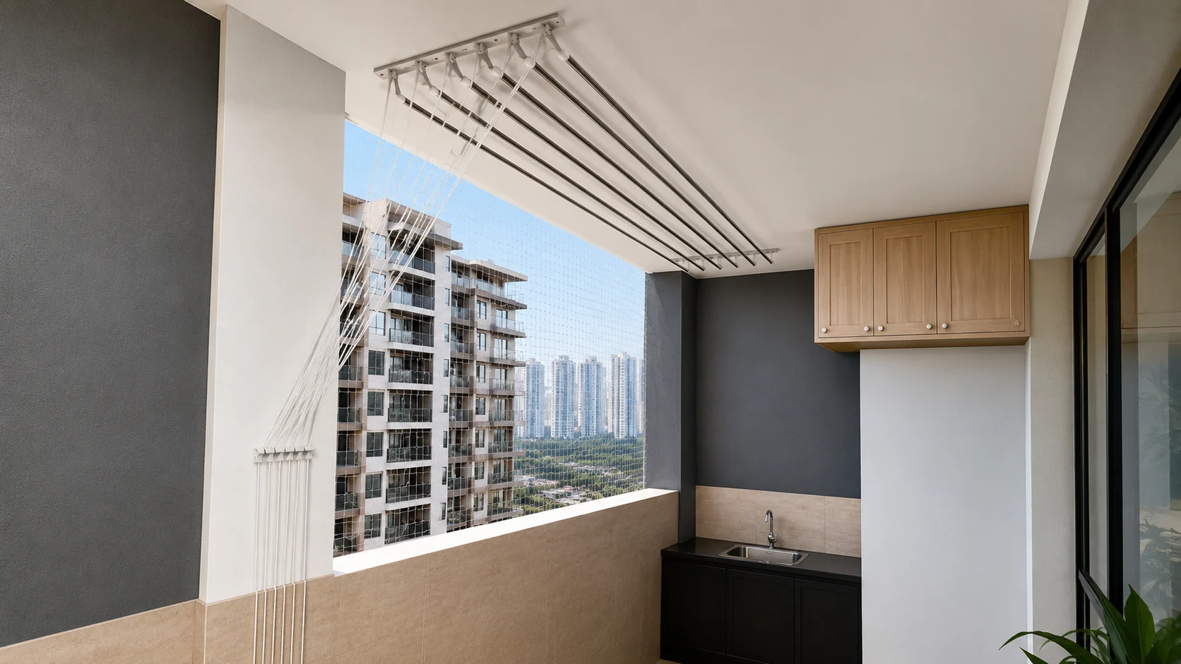 Balcony Cloth Drying Hangers